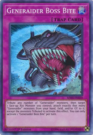 Generaider Boss Bite MYFI EN039 Super Rare 1st Edition Mystic Fighters Singles Generaider Boss Bite MYFI EN039 Super Rare 1st Edition Mystic Fighters Singles