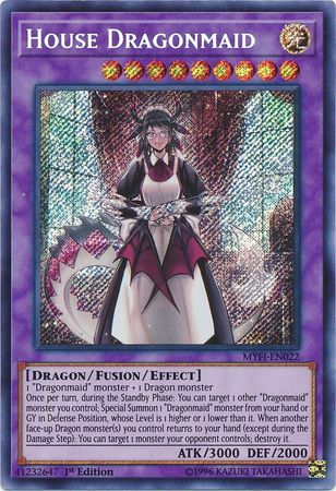 YuGioh Dragonmaid Lorpar NM MYFI-EN021 Secret Rare Card 1st Ed.