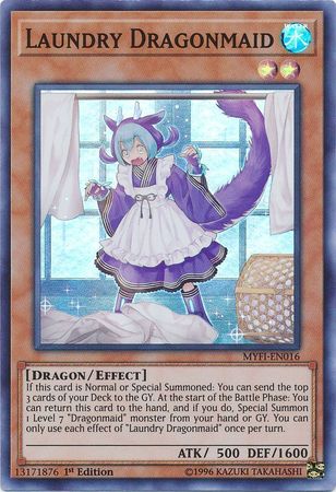 Laundry Dragonmaid MYFI EN016 Super Rare 1st Edition Mystic Fighters Singles Laundry Dragonmaid MYFI EN016 Super Rare 1st Edition Mystic Fighters Singles