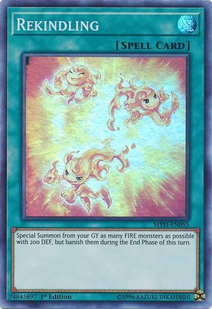 Rekindling MYFI EN055 Super Rare 1st Edition Mystic Fighters Singles Rekindling MYFI EN055 Super Rare 1st Edition Mystic Fighters Singles