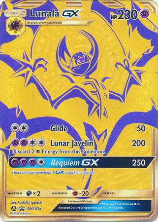 Gold Solgaleo & Lunala GX Shiny Rayquaza GX Hidden Fates Tin promo cards