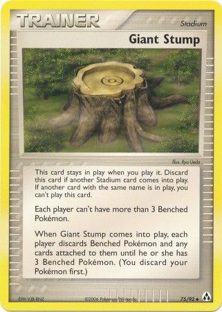 Giant Stump 75 92 Uncommon Ex Legend Maker Singles Giant Stump 75 92 Uncommon Ex Legend Maker Singles