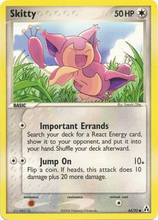 skitty pokemon card