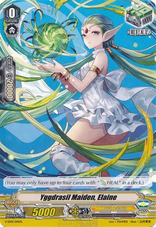 Yggdrasil Maiden Elaine V SD01 014EN V Start Deck 01 Royal Paladin VGE V SD01 Yggdrasil Maiden Elaine V SD01 014EN V Start Deck 01 Royal Paladin VGE V SD01
