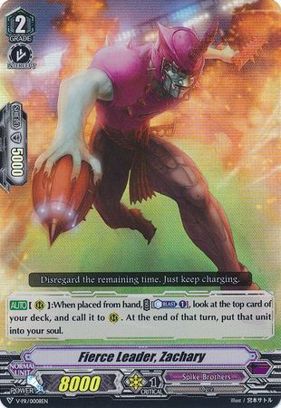 Fierce Leader Zachary V PR 0008EN Promo Fierce Leader Zachary V PR 0008EN Promo