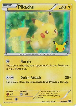 20th anniversary pikachu