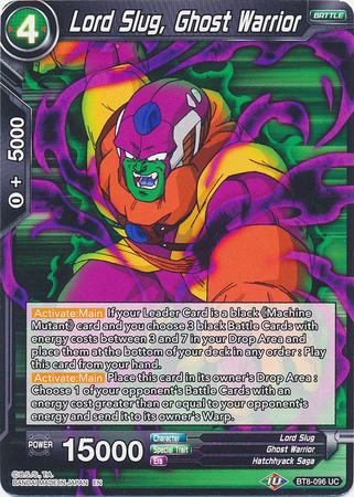 Lord Slug Ghost Warrior BT8 096 Uncommon Malicious Machinations Singles Lord Slug Ghost Warrior BT8 096 Uncommon Malicious Machinations Singles