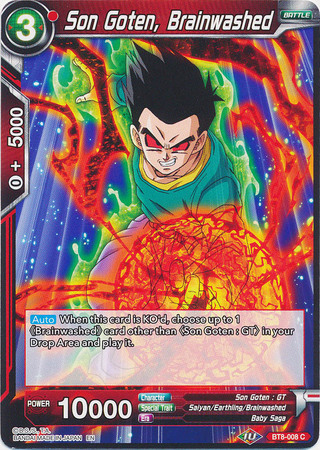 Son Goten Brainwashed BT8 008 Common Malicious Machinations Singles Son Goten Brainwashed BT8 008 Common Malicious Machinations Singles