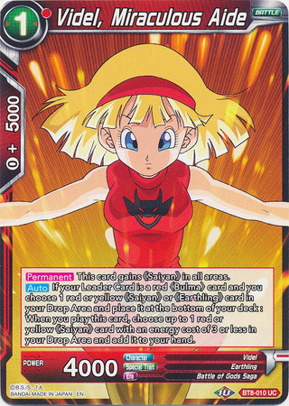 Videl Miraculous Aide BT8 010 Uncommon Videl Miraculous Aide BT8 010 Uncommon