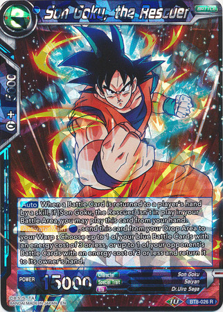 Son Goku the Rescuer BT8 026 Rare Son Goku the Rescuer BT8 026 Rare