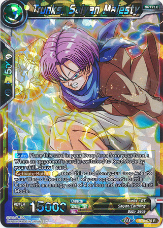 Trunks Saiyan Majesty BT8 075 Rare Malicious Machinations Singles Trunks Saiyan Majesty BT8 075 Rare Malicious Machinations Singles