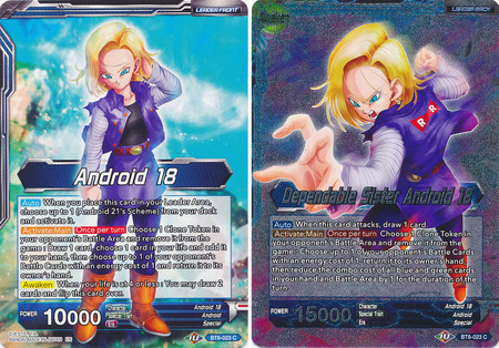 Android 18 Dependable Sister Android 18 BT8 023 Foil Common Android 18 Dependable Sister Android 18 BT8 023 Foil Common
