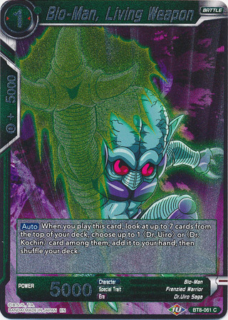 Bio Man Living Weapon BT8 061 Foil Common Bio Man Living Weapon BT8 061 Foil Common