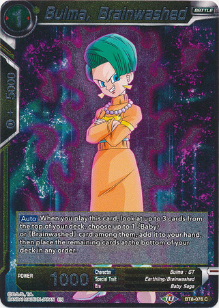 Bulma Brainwashed BT8 076 Foil Common Bulma Brainwashed BT8 076 Foil Common