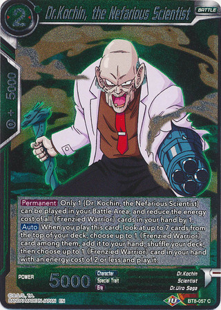 Dr Kochin the Nefarious Scientist BT8 057 Foil Common Dr Kochin the Nefarious Scientist BT8 057 Foil Common