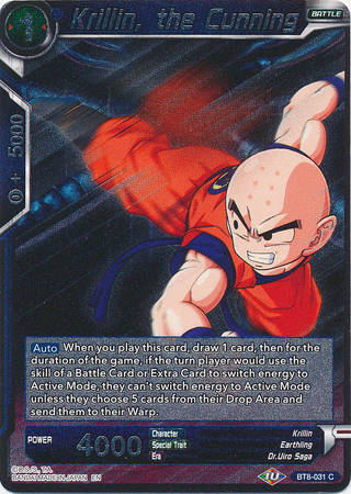 Krillin the Cunning BT8 031 Foil Common Krillin the Cunning BT8 031 Foil Common