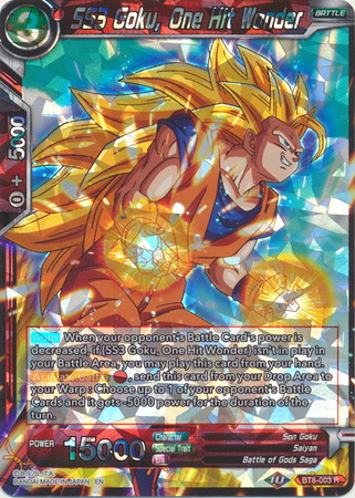 SS3 Goku One Hit Wonder BT8 003 Pre Release Promo SS3 Goku One Hit Wonder BT8 003 Pre Release Promo