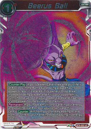 Beerus Ball BT8 022 Foil Uncommon Beerus Ball BT8 022 Foil Uncommon