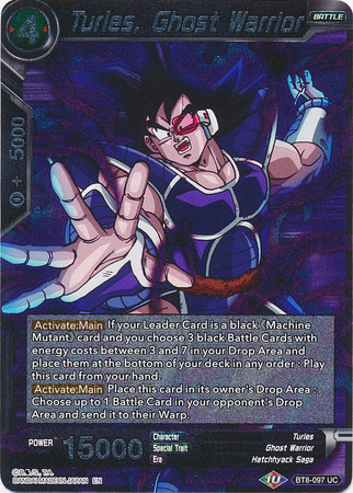 Turles Ghost Warrior BT8 097 Foil Uncommon Malicious Machinations Foil Singles Turles Ghost Warrior BT8 097 Foil Uncommon Malicious Machinations Foil Singles