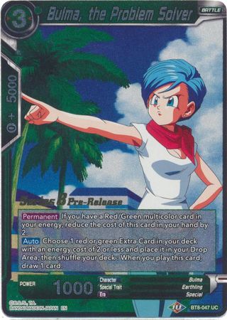 Bulma the Problem Solver BT8 047 Pre Release Promo Bulma the Problem Solver BT8 047 Pre Release Promo