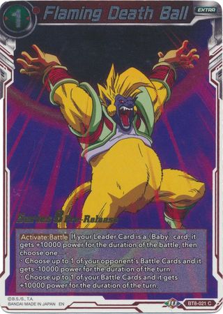 Flaming Death Ball BT8 021 Pre Release Promo Flaming Death Ball BT8 021 Pre Release Promo