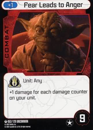 Fear Leads to Anger 053 Star Wars Pocketmodel Fear Leads to Anger 053 Star Wars Pocketmodel