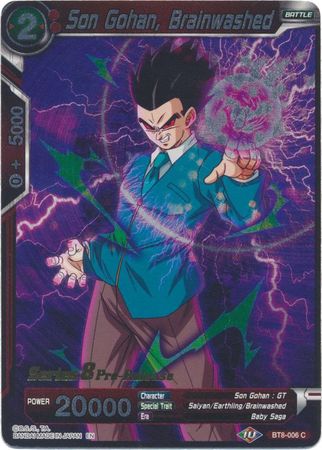 Son Gohan Brainwashed BT8 006 Pre Release Promo Dragon Ball Super Pre Release Promos Son Gohan Brainwashed BT8 006 Pre Release Promo Dragon Ball Super Pre Release Promos