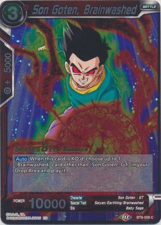 Son Goten Brainwashed BT8 008 Pre Release Promo Dragon Ball Super Pre Release Promos Son Goten Brainwashed BT8 008 Pre Release Promo Dragon Ball Super Pre Release Promos