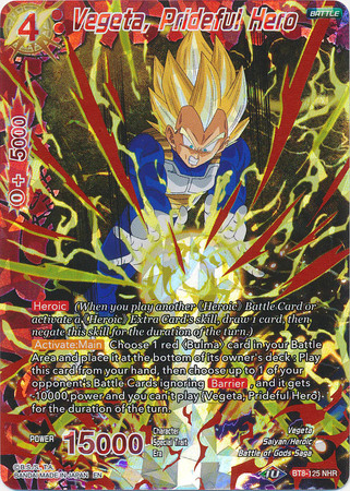 Vegeta Prideful Hero BT8 125 Noble Hero Rare Malicious Machinations Singles Vegeta Prideful Hero BT8 125 Noble Hero Rare Malicious Machinations Singles