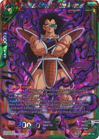 Raditz Arrival of the Invader BT8 105 Super Rare Malicious Machinations Singles Raditz Arrival of the Invader BT8 105 Super Rare Malicious Machinations Singles