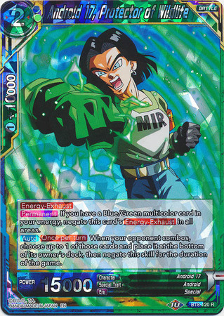 Android 17 Protector of Wildlife BT8 120 Rare Malicious Machinations Singles Android 17 Protector of Wildlife BT8 120 Rare Malicious Machinations Singles
