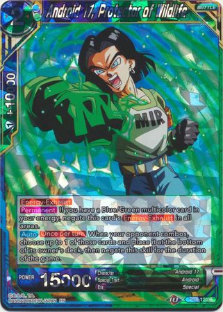 Android 17 Protector of Wildlife BT8 120 Pre Release Promo Dragon Ball Super Pre Release Promos Android 17 Protector of Wildlife BT8 120 Pre Release Promo Dragon Ball Super Pre Release Promos
