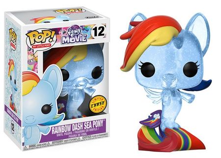 Rainbow Dash Sea Pony Clear 12 POP Vinyl Figure Chase My Little Pony The Movie Rainbow Dash Sea Pony Clear 12 POP Vinyl Figure Chase My Little Pony The Movie