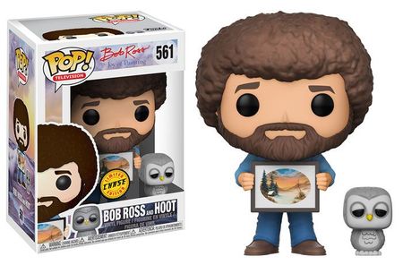 Bob Ross and Hoot 561 POP Vinyl Figure Chase Bob Ross the Joy of Painting Bob Ross and Hoot 561 POP Vinyl Figure Chase Bob Ross the Joy of Painting