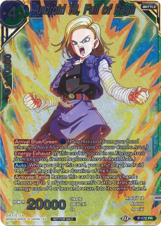 Android 18 Full of Rage P 172 Foil Promo Other Dragon Ball Super Promos Android 18 Full of Rage P 172 Foil Promo Other Dragon Ball Super Promos