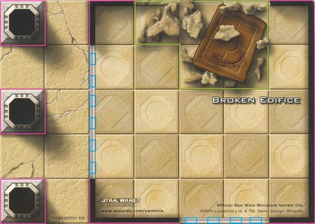 Broken Edifice Terrain Tile Star Wars Mini Star Wars Miniatures Maps Tiles Broken Edifice Terrain Tile Star Wars Mini Star Wars Miniatures Maps Tiles