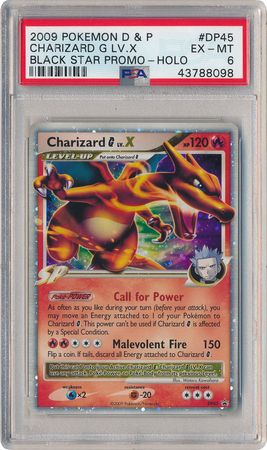 Charizard G LV X DP45 PSA EX MT 6 Ultra Rare D P Promo 8098 Charizard G LV X DP45 PSA EX MT 6 Ultra Rare D P Promo 8098