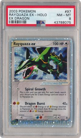 Rayquaza ex 97 97 PSA NM MT 8 Ultra Rare Ex Dragon 8075 Ex Dragon Singles Rayquaza ex 97 97 PSA NM MT 8 Ultra Rare Ex Dragon 8075 Ex Dragon Singles