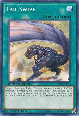 Tail Swipe SBTK EN034 Common 1st Edition Speed Duel Trials of the Kingdom Singles Tail Swipe SBTK EN034 Common 1st Edition Speed Duel Trials of the Kingdom Singles