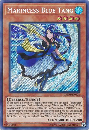 Marincess Blue Tang CHIM EN004 Secret Rare Unlimited Chaos Impact Unlimited Singles Marincess Blue Tang CHIM EN004 Secret Rare Unlimited Chaos Impact Unlimited Singles