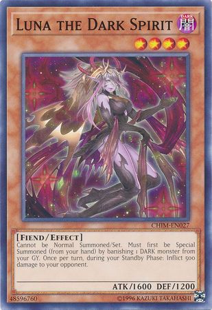 Luna the Dark Spirit CHIM EN027 Common Unlimited Chaos Impact Unlimited Singles Luna the Dark Spirit CHIM EN027 Common Unlimited Chaos Impact Unlimited Singles