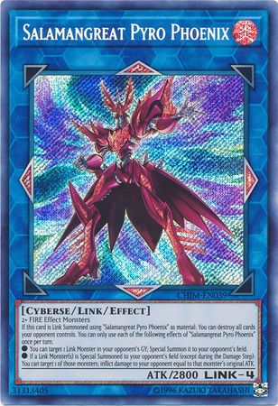 Salamangreat Pyro Phoenix CHIM EN039 Secret Rare Unlimited Chaos Impact Unlimited Singles Salamangreat Pyro Phoenix CHIM EN039 Secret Rare Unlimited Chaos Impact Unlimited Singles