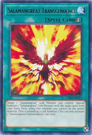 Salamangreat Transcendence CHIM EN052 Rare Unlimited Chaos Impact Unlimited Singles Salamangreat Transcendence CHIM EN052 Rare Unlimited Chaos Impact Unlimited Singles