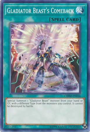Gladiator Beast s Comeback CHIM EN056 Common Unlimited Gladiator Beast s Comeback CHIM EN056 Common Unlimited