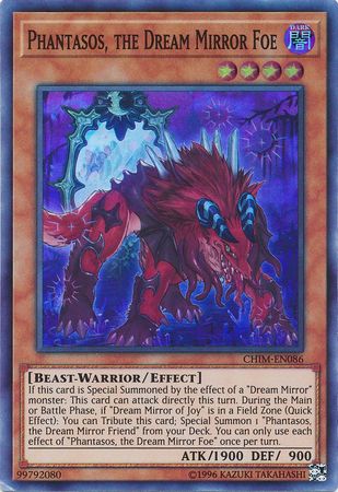 Phantasos the Dream Mirror Foe CHIM EN086 Super Rare Unlimited Chaos Impact Unlimited Singles Phantasos the Dream Mirror Foe CHIM EN086 Super Rare Unlimited Chaos Impact Unlimited Singles