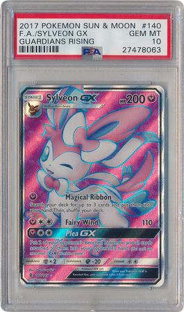 Sylveon GX 140 145 PSA GEM MT 10 Full Art Ultra Rare Guardians Rising 8063 Sun Moon Guardians Rising Singles Sylveon GX 140 145 PSA GEM MT 10 Full Art Ultra Rare Guardians Rising 8063 Sun Moon Guardians Rising Singles