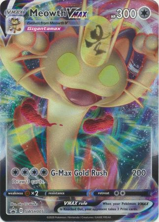 Cards Pokémon - Coleção Especial - Meowth Vmax - Copag - Ri Happy