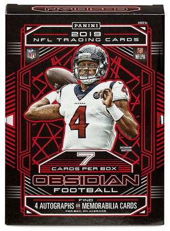 2019 Panini Obsidian Football Hobby Box Panini 94309 2019 Panini Obsidian Football Hobby Box Panini 94309