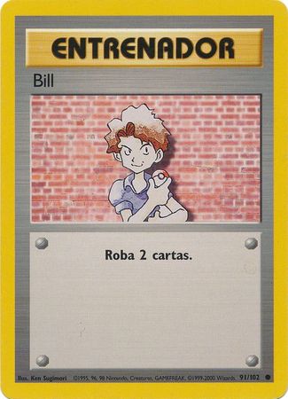 Bill 91 102 Common Unlimited Base Set Spanish Other Non English Pokemon Singles Bill 91 102 Common Unlimited Base Set Spanish Other Non English Pokemon Singles