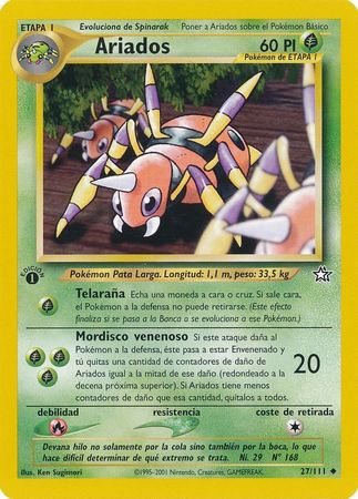 Ariados 27 111 Uncommon 1st Edition Spanish Other Non English Pokemon Singles Ariados 27 111 Uncommon 1st Edition Spanish Other Non English Pokemon Singles